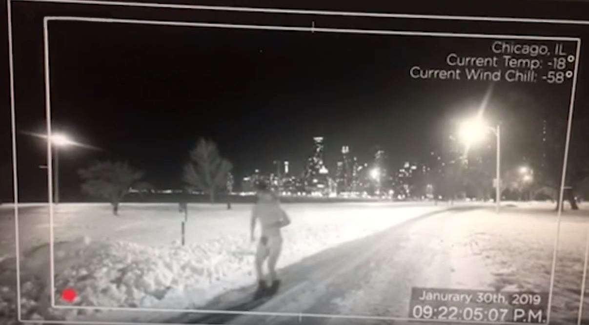 Man Wearing Only An American Flag Speedo Caught On Video Roller Blading In Subzero Temperatures Thebright